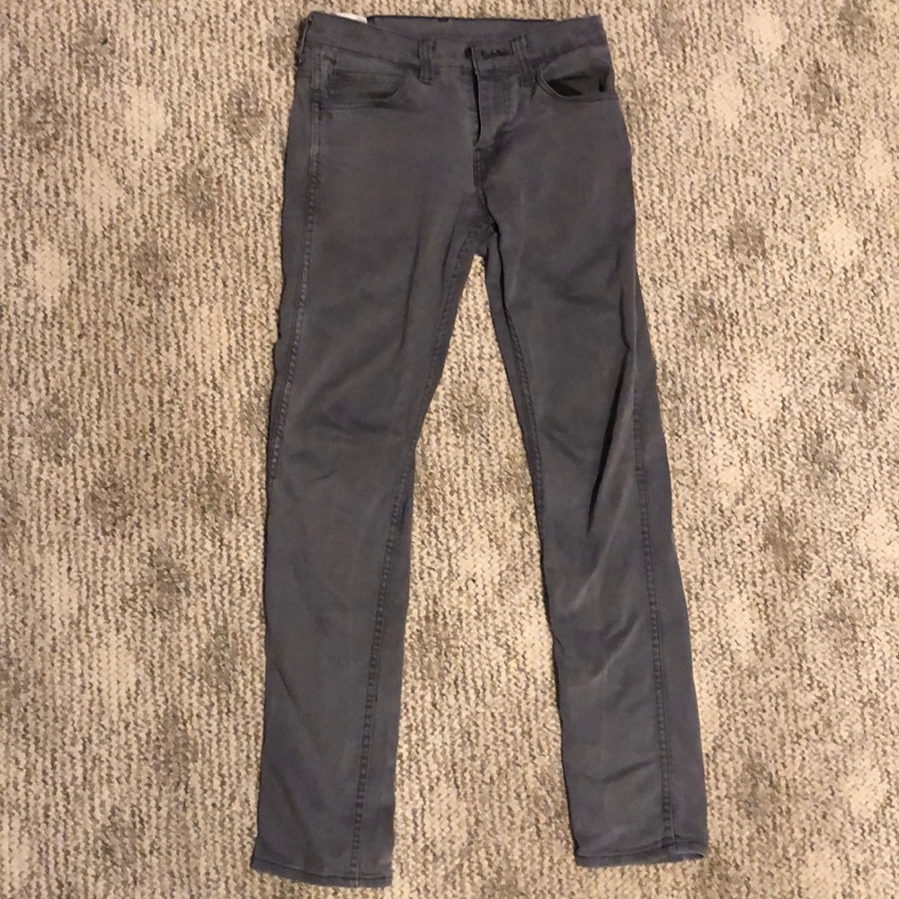 Silver skinny jeans